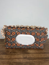 Load image into Gallery viewer, bohemian florals ruffled wipe bag