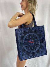 Load image into Gallery viewer, N A V Y - standard embroidered tote bag