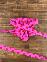 Load image into Gallery viewer, the pink & red dot baby doll carrier