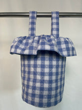 Load image into Gallery viewer, lovely blue gingham stroller bag