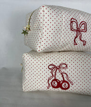 Load image into Gallery viewer, red & cream polka dot - large