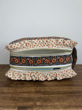 Load image into Gallery viewer, bohemian florals ruffled wipe bag