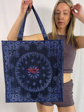 Load image into Gallery viewer, N A V Y - standard embroidered tote bag
