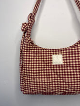 Load image into Gallery viewer, the maroon and tan gingham mini
