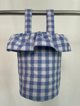 Load image into Gallery viewer, lovely blue gingham stroller bag
