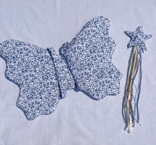 Load image into Gallery viewer, the something blue butterfly wings &amp; wand
