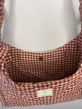 Load image into Gallery viewer, the maroon and tan gingham mini
