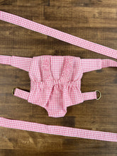 Load image into Gallery viewer, the pink gingham baby doll carrier
