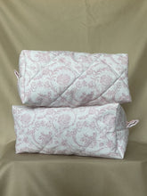 Load image into Gallery viewer, the light pink florals makeup bag - large
