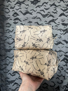 dancing skeletons makeup bag