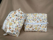Load image into Gallery viewer, the butter yellow florals makeup bags
