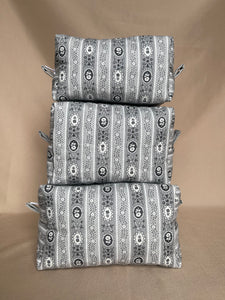 the charcoal bloom makeup bags