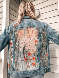 Free People Studded Jacket with Fairy Garden Lace