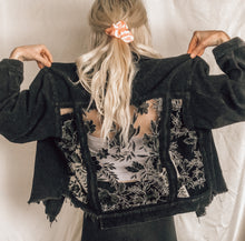 Load image into Gallery viewer, POL Distressed Corduroy with Black Florals

