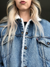 Load image into Gallery viewer, Levi’s Sherpa Sheepskin Truckers Denim Jacket
