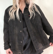 Load image into Gallery viewer, Levi’s Jacket with Red Floral Lace
