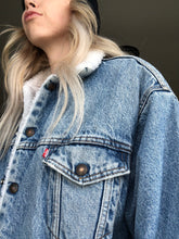 Load image into Gallery viewer, Levi’s Sherpa Sheepskin Truckers Denim Jacket
