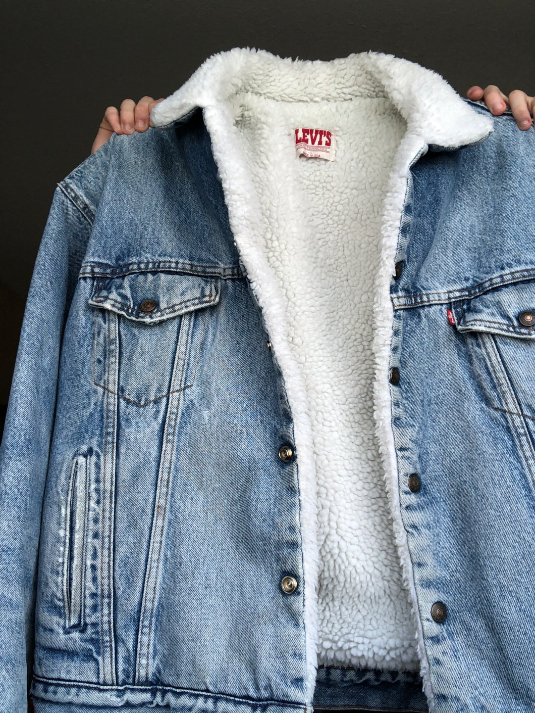 Levi’s Sherpa Sheepskin Truckers Denim Jacket